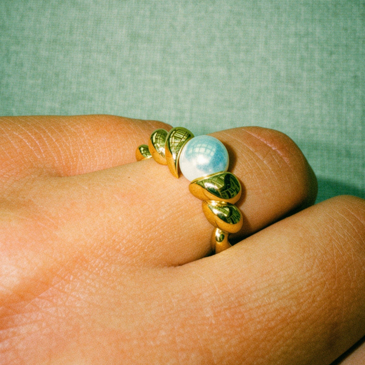 Pearl Coil Ring